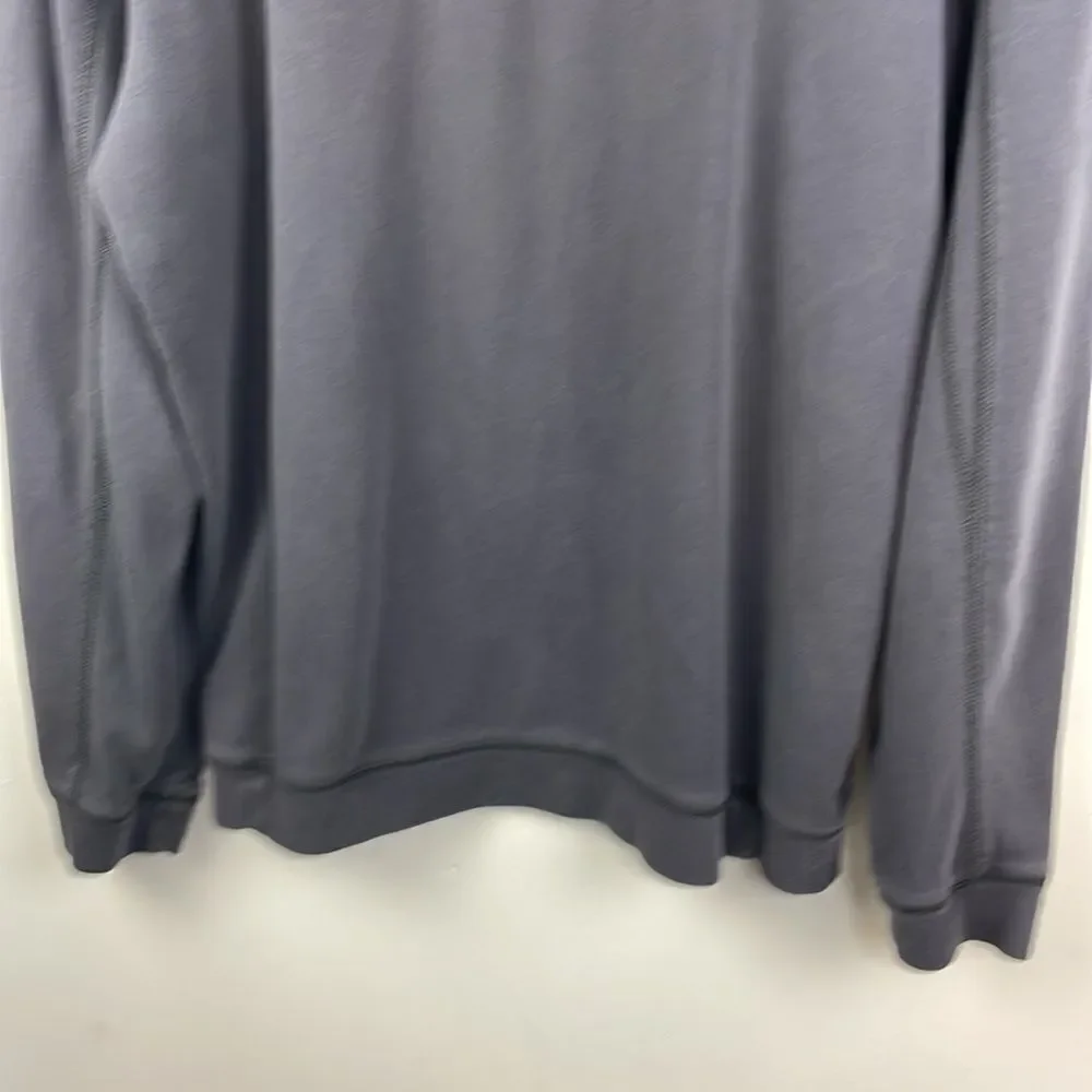 Tommy Bahamas Men's Gray 1/4 Zip Shirt Seattle Hawks size Medium Pima Cotton